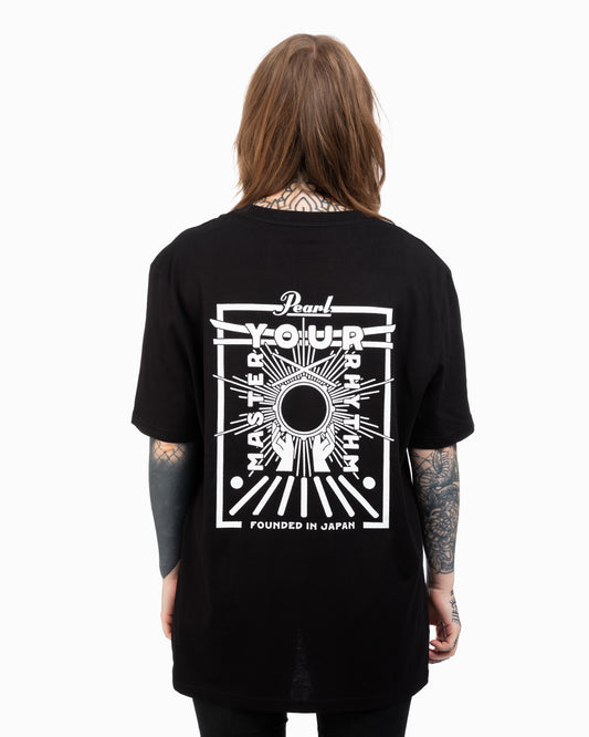 Pearl Drums T-Shirt Master Your Rhythm Black/White