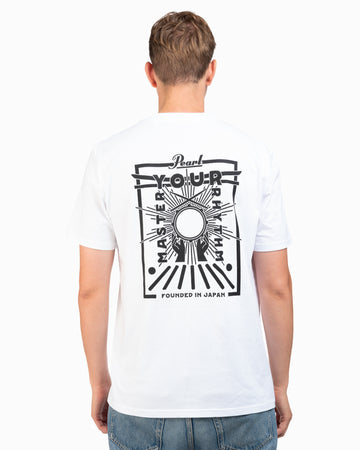 Pearl Drums T-Shirt Master Your Rhythm White/Black