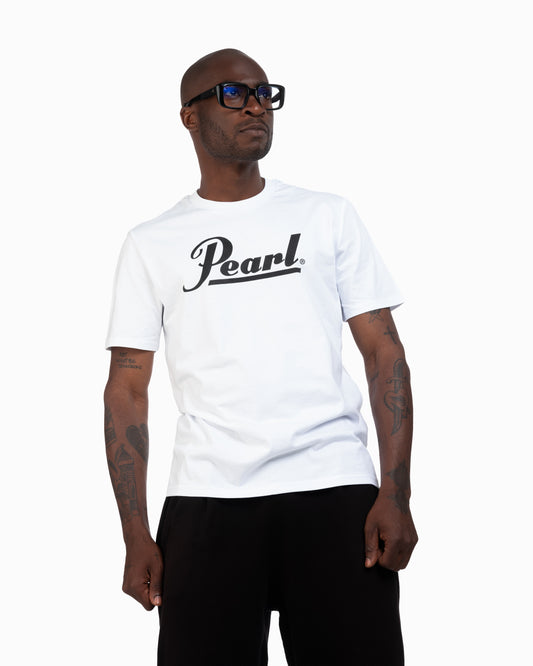 Pearl Drums Logo T-Shirt White/Black