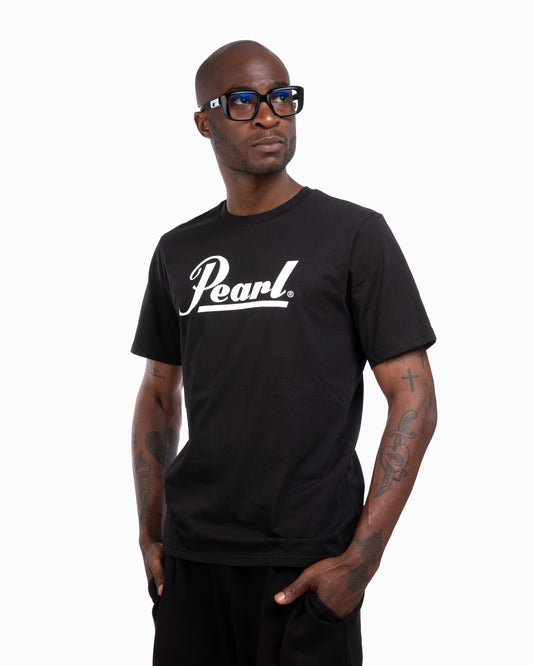 Pearl Drums Logo T-Shirt Black/White